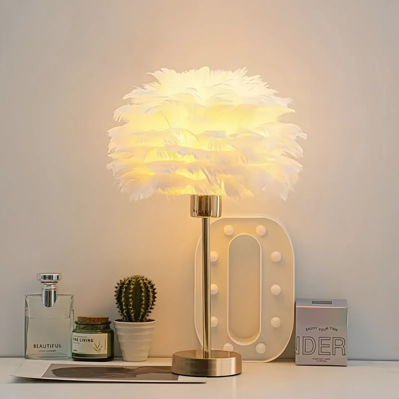 Lampe de Chevet a Plume