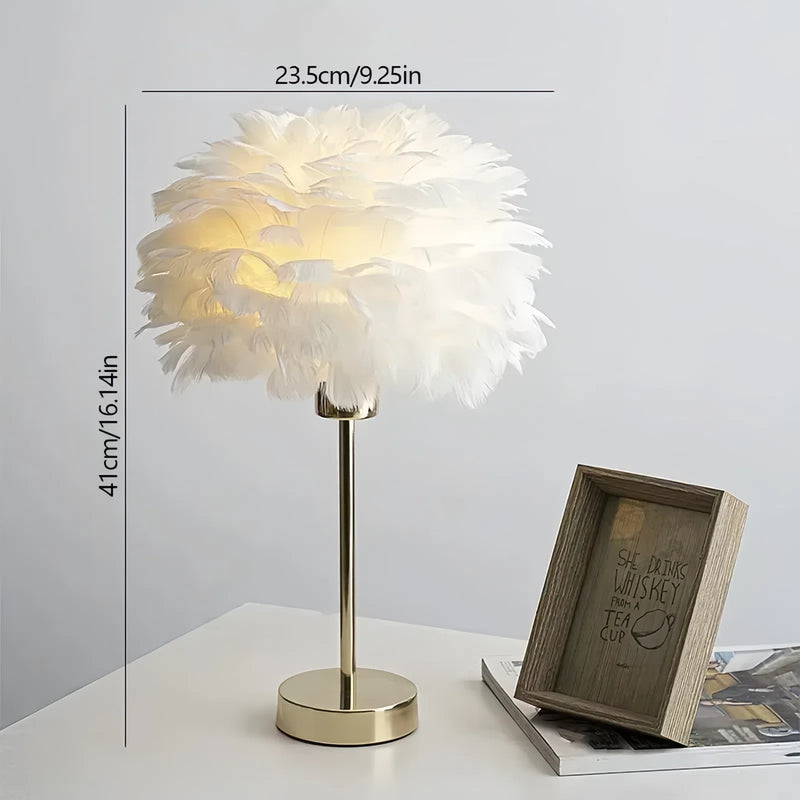 Lampe de Chevet a Plume