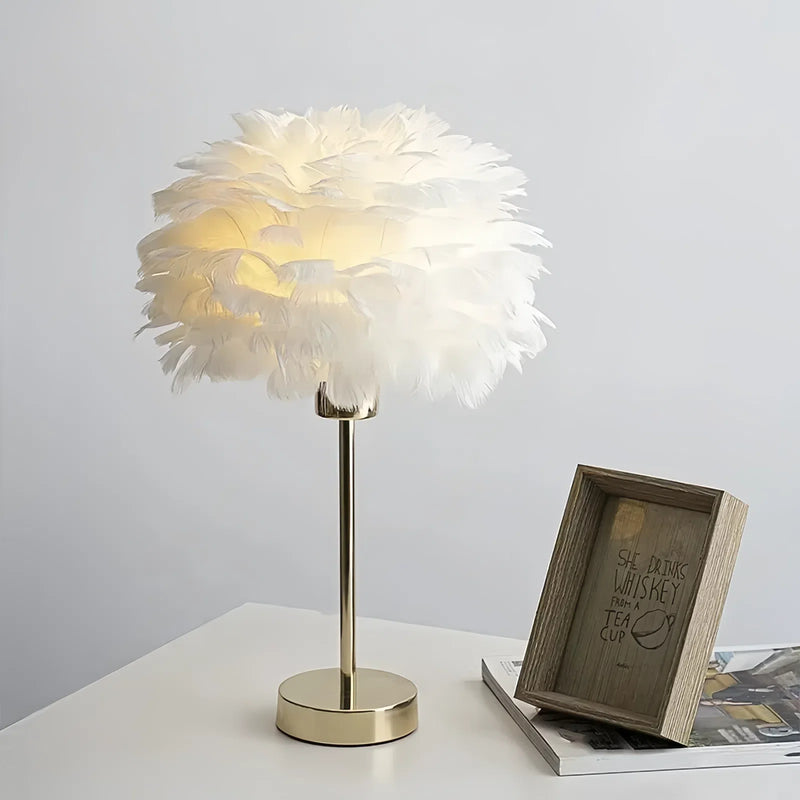 Lampe de Chevet a Plume