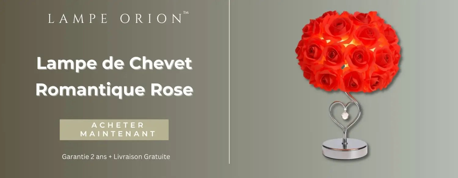 Lampe de Chevet Romantique Rose