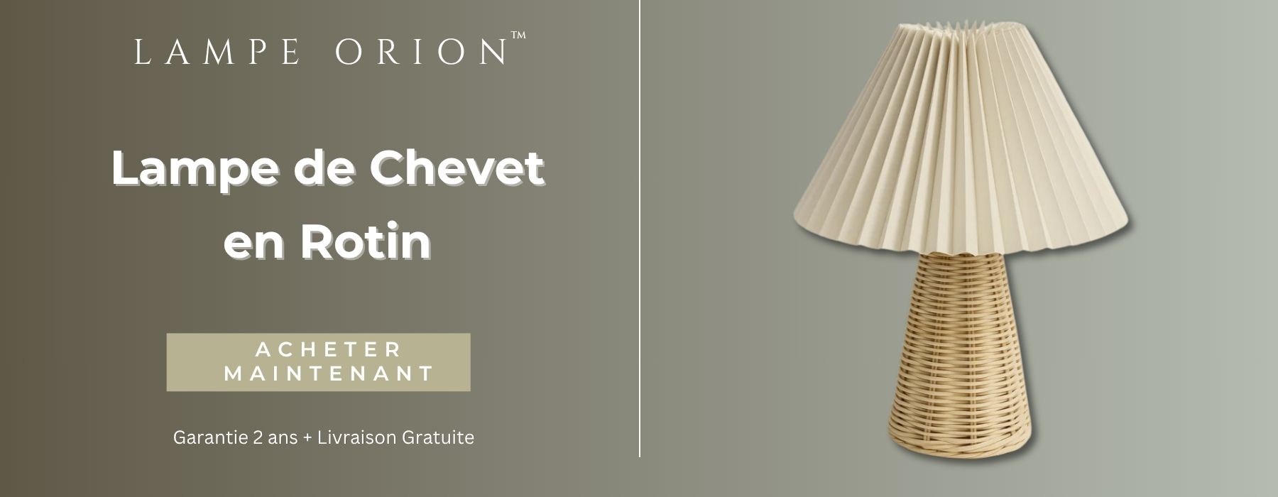 lampe de chevet en rotin