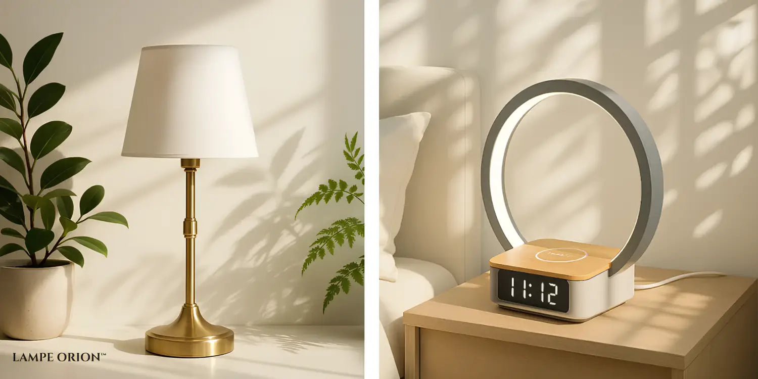 Lampe de Chevet Recharge Téléphone