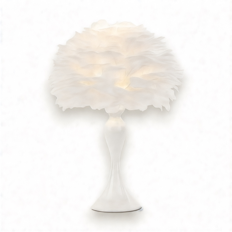 Lampe de Chevet Plume Blanche