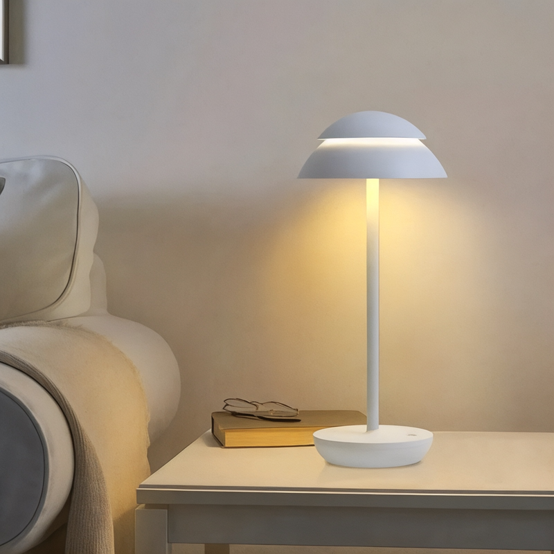 Lampe de Chevet Tactile sans fil Design Blanche