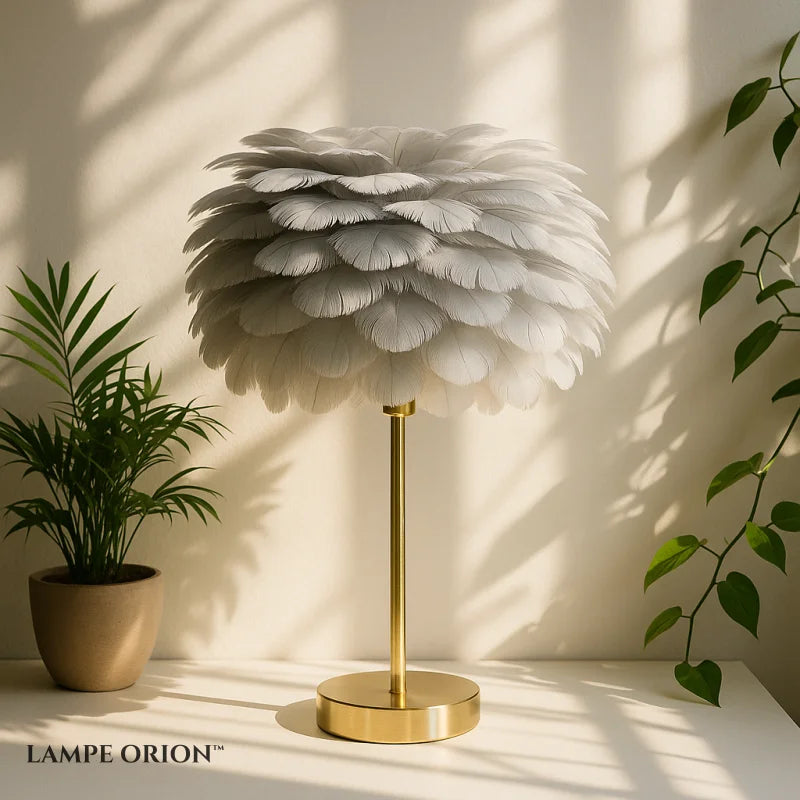 Abat Jour Lampe de Chevet Plume - Lampe de Chevet