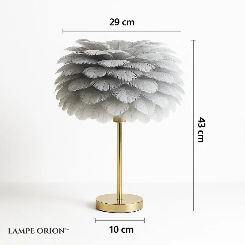 Abat Jour Lampe de Chevet Plume - Lampe de Chevet