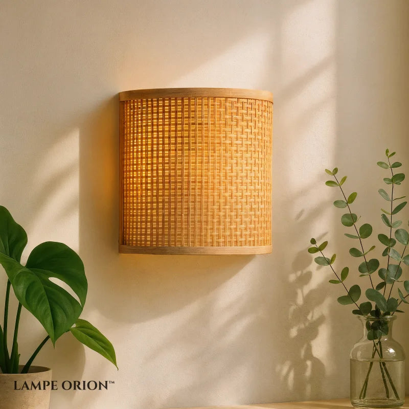 Abat Jour Lampe de Chevet Rotin
