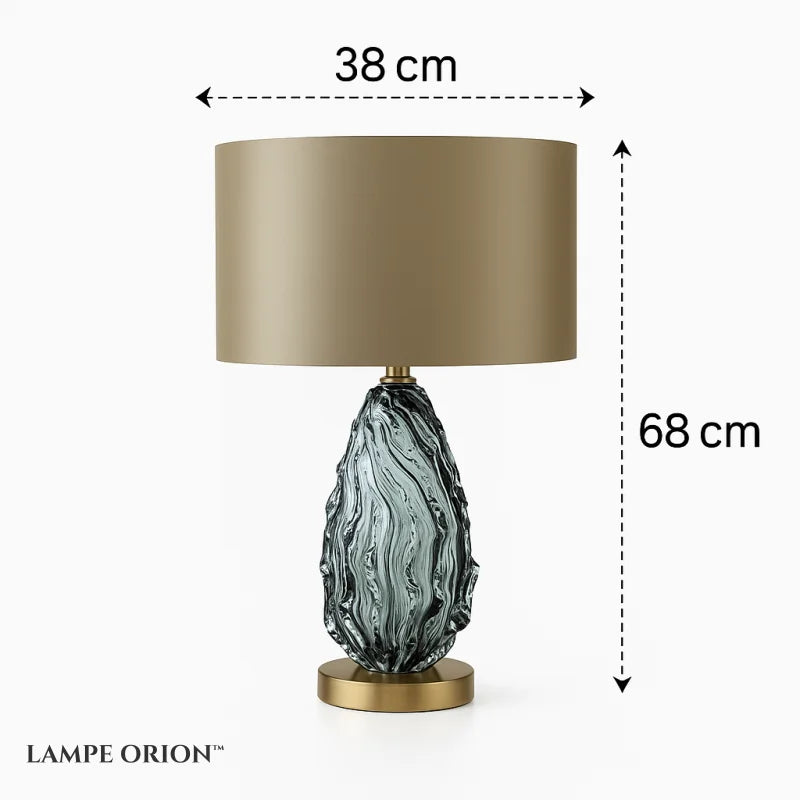 Art colored glass table Light Fashionable glazed lamp Living Room Bedroom Hotel beside fabric lamp LED study room Desk