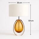 Globe en Verre Lampe de Chevet - Lampe de Chevet