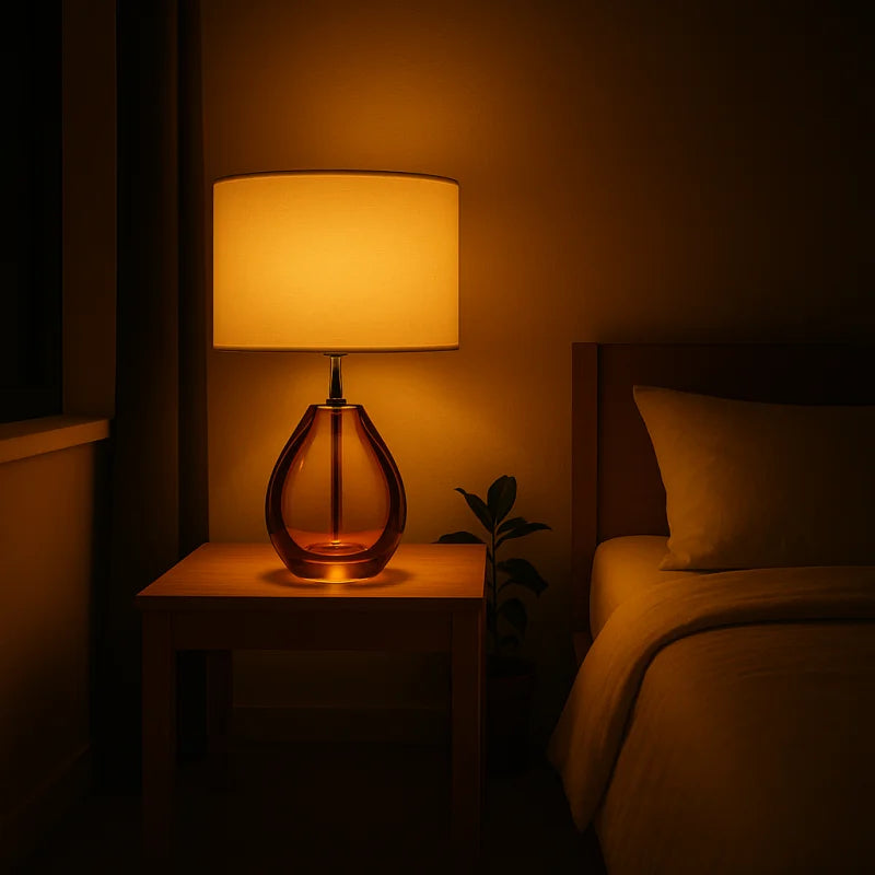 Globe en Verre Lampe de Chevet - Lampe de Chevet