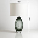 Lampe à poser en verre - Lampe de Chevet