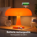 Lampe Champignon Orange Vintage - Lampe de Chevet