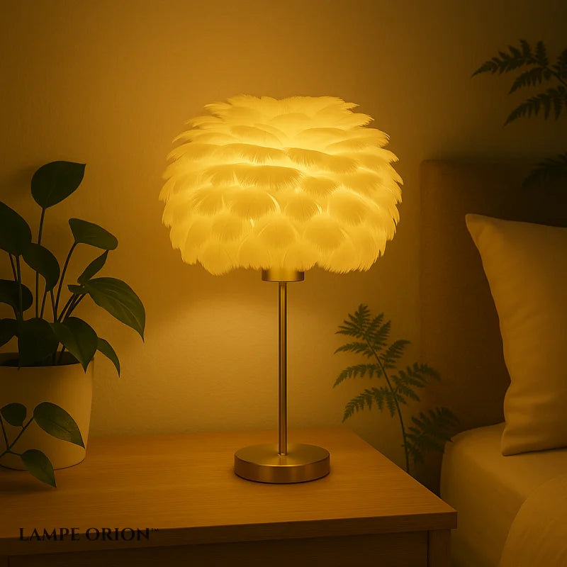 Lampe de Chevet a Plume - Lampe de Chevet
