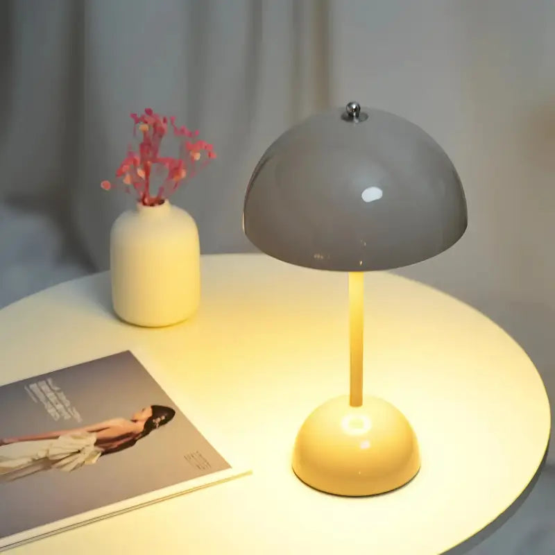 Lampe de Chevet Allumage Tactile Grise - Lampe de Chevet