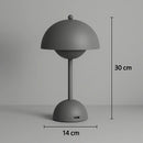 Lampe de Chevet Allumage Tactile Grise - Lampe de Chevet