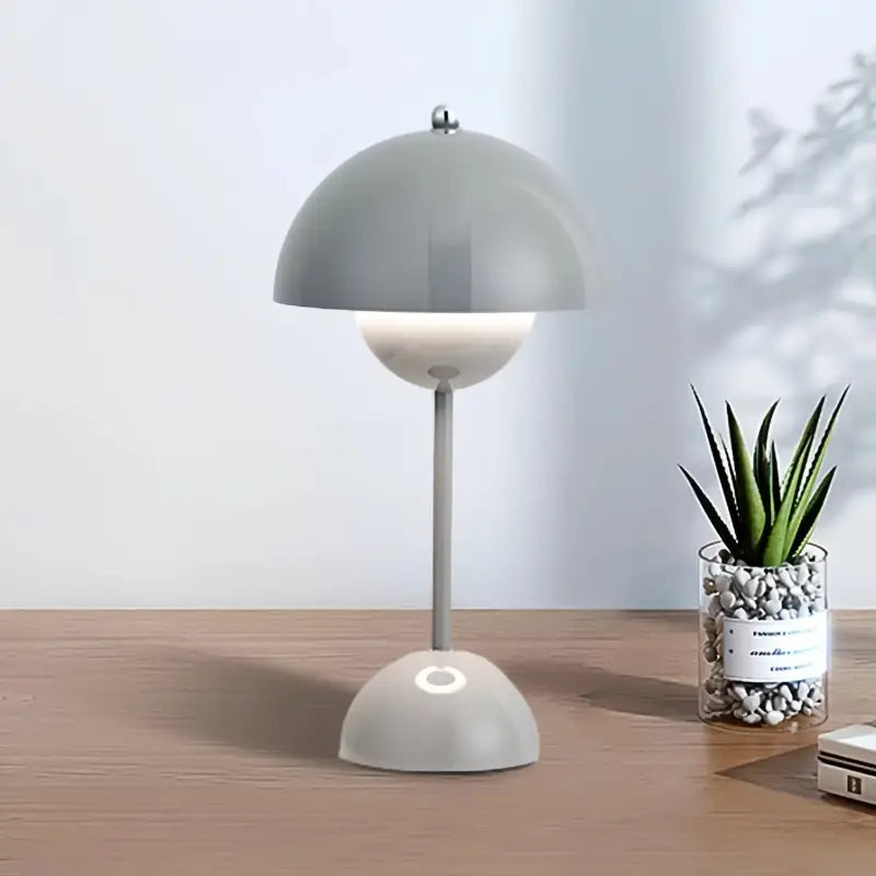 Lampe de Chevet Allumage Tactile Grise - Lampe de Chevet