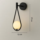 Lampe de Chevet Applique Murale Noire