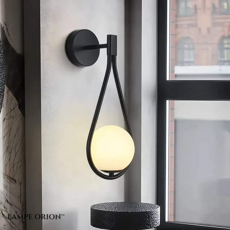 Lampe de Chevet Applique Murale Noire - Blanc Chaud