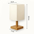 Lampe de Chevet Asiatique en Bois - Lampe de Chevet