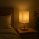 Lampe de Chevet Asiatique en Bois - Lampe de Chevet