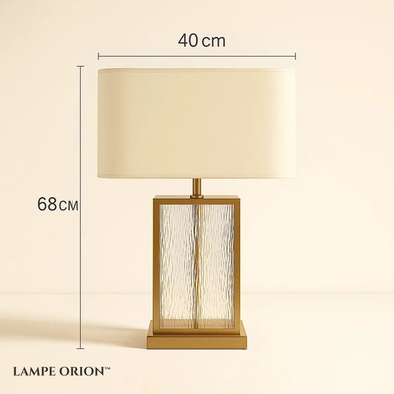 Lampe de Chevet avec Pied en Verre - Lampe de Chevet