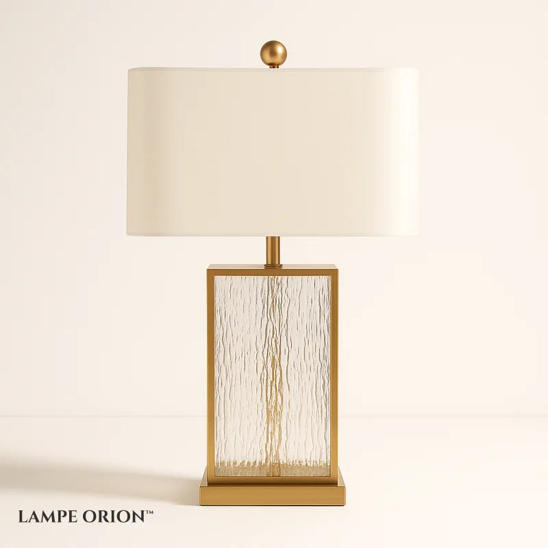 Lampe de Chevet avec Pied en Verre - Lampe de Chevet
