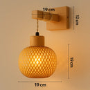 Lampe de Chevet Bambou Rotin - Lampe de Chevet