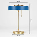 Lampe de Chevet Bleu Canard