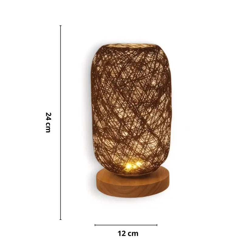 Lampe de Chevet Bohème Chic Brune - Lampe de Chevet