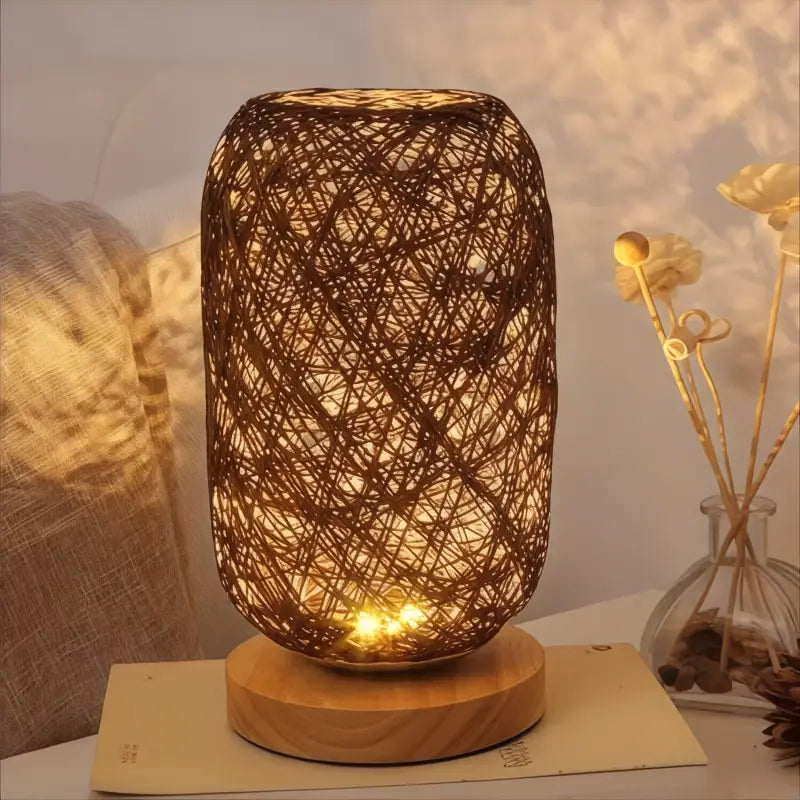 Lampe de Chevet Bohème Chic Brune - Lampe de Chevet