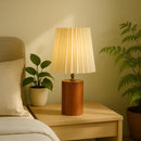 Lampe de Chevet Bois Design Marron - Lampe de Chevet