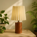 Lampe de Chevet Bois Design Marron - Lampe de Chevet