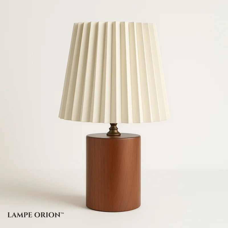 Lampe de Chevet Bois Design Marron - Lampe de Chevet