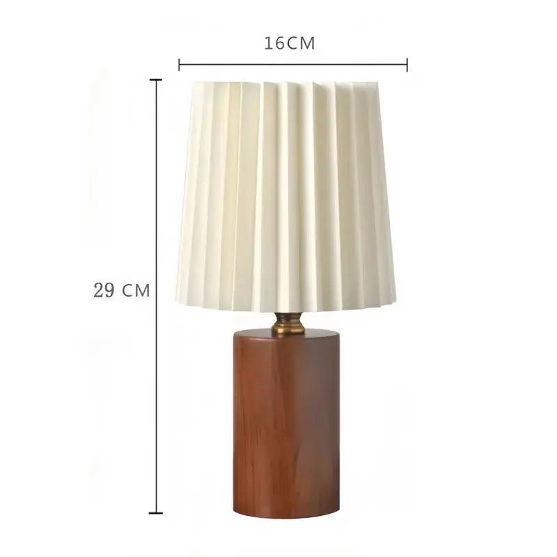 Lampe de Chevet Bois Design Marron - Lampe de Chevet