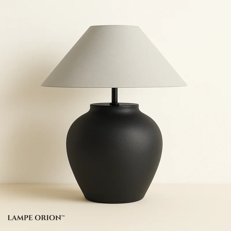 Lampe de Chevet Céramique Noire - Lampe de Chevet