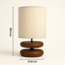 Lampe de Chevet en Corde de Chanvre Brune - L - Lampe de Chevet