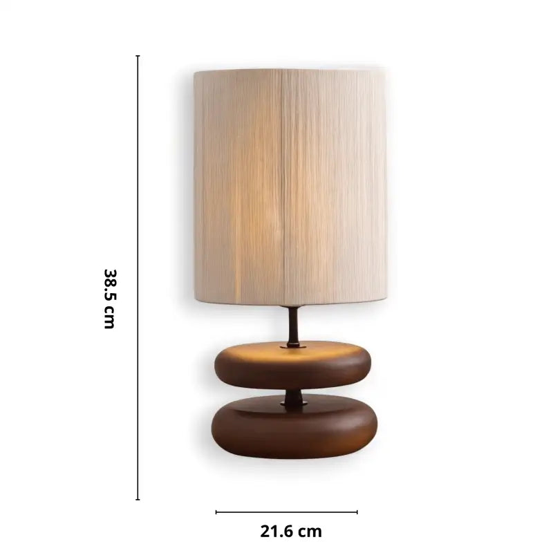 Lampe de Chevet en Corde de Chanvre Brune - L - Lampe de Chevet