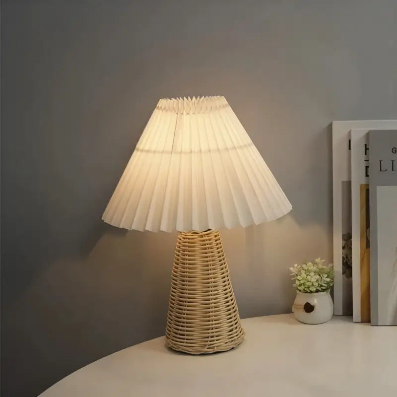 Lampe de Chevet en Rotin - Lampe de Chevet