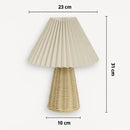 Lampe de Chevet en Rotin - Lampe de Chevet