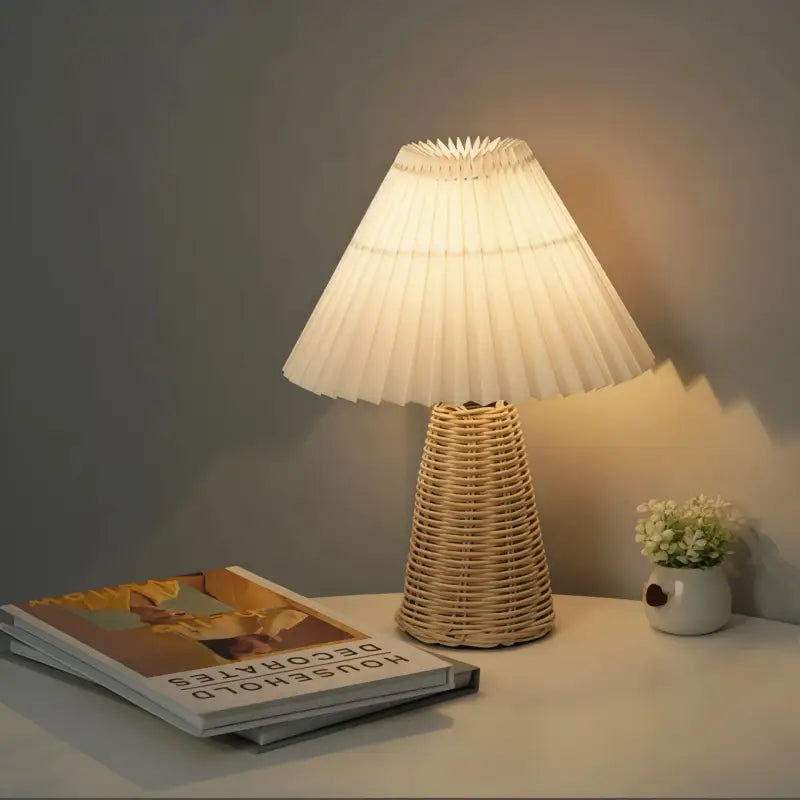 Lampe de Chevet en Rotin - Lampe de Chevet