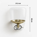 Lampe de Chevet en Verre Transparent - Lampe de Chevet