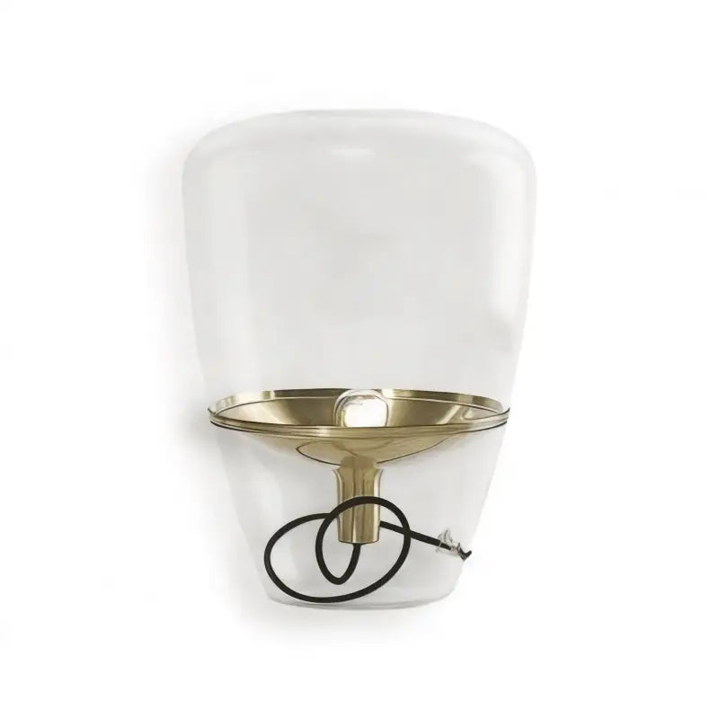 Lampe de Chevet en Verre Transparent - Lampe de Chevet