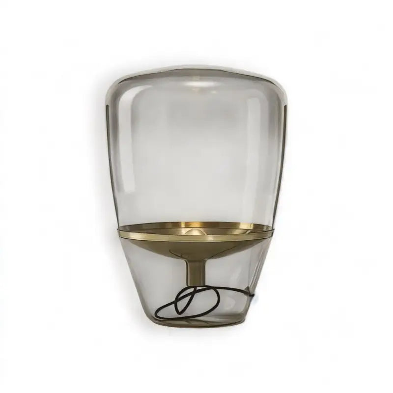 Lampe de Chevet en Verre Transparent fumée - Lampe de Chevet