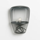 Lampe de Chevet en Verre Transparent Noir - Lampe de Chevet