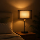 Lampe de Chevet Moderne Abat-Jour Blanc - Lampe de Chevet