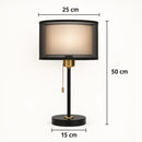 Lampe de Chevet Moderne Abat-Jour Blanc - Lampe de Chevet