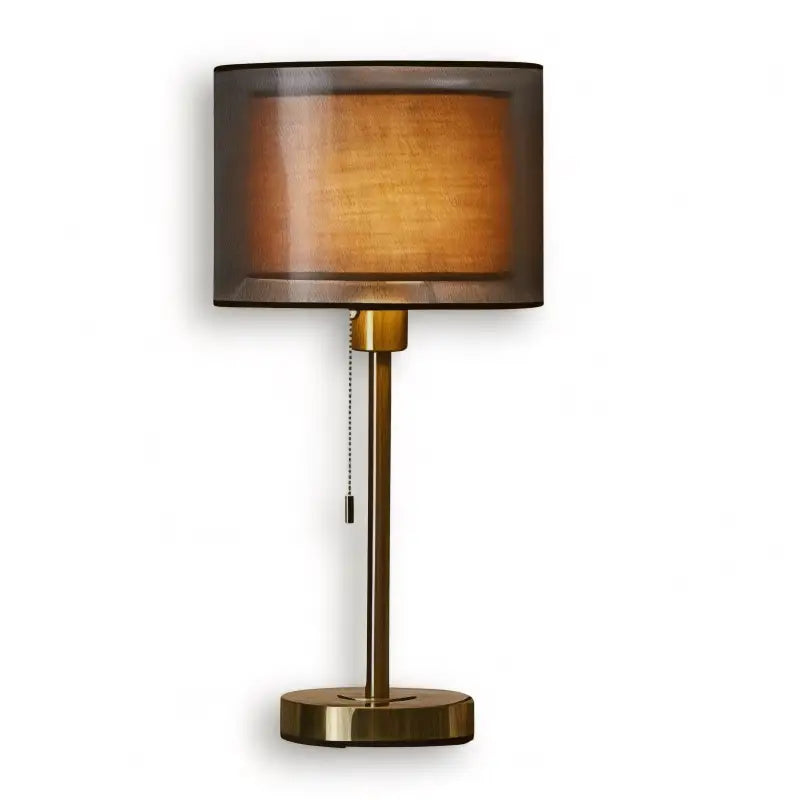 Lampe de Chevet Moderne Abat-Jour Marron - Lampe de Chevet