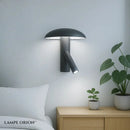 Lampe de Chevet Murale Moderne Noire - Lumière Blanche 6500K - Lampe de Chevet