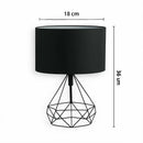 Lampe de Chevet Noire Design - Lampe de Chevet