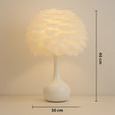 Lampe de Chevet Plume Blanche - Type B - Lampe de Chevet